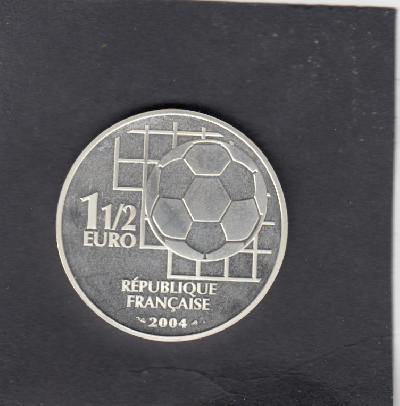 Beschrijving: 1,5 Euro  FIFA CENTENNIAL SOCCER